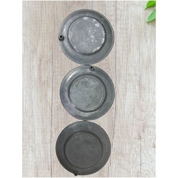 3 Vintage Floral German Coaster Set | Porcelain Drink Coasters Hand Painted - Picture 3 of 5